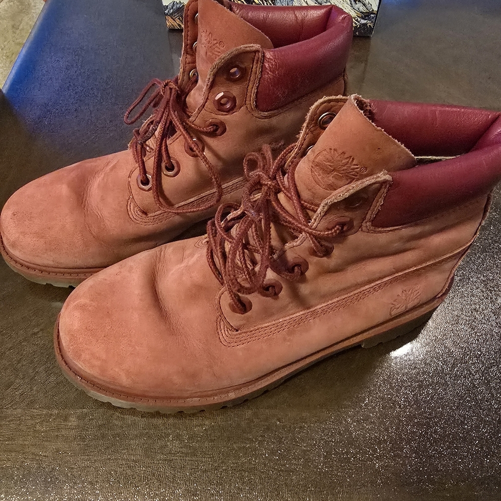 Timberland Kids Boots in Red and Brown